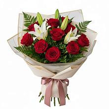 Букет цветов из:  Лилии и Розы в Георгиевске