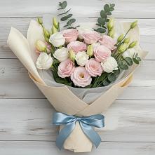 Букет цветов из:  Лизиантусы в Георгиевске