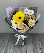 Букет цветов из:  Розы, Герберы и Хризантемы в Георгиевске