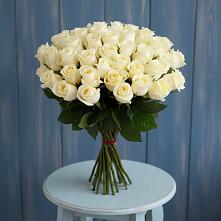 Букет 51 Белая роза Эдлесс Лав #REPLACE_PRED# Георгиевске