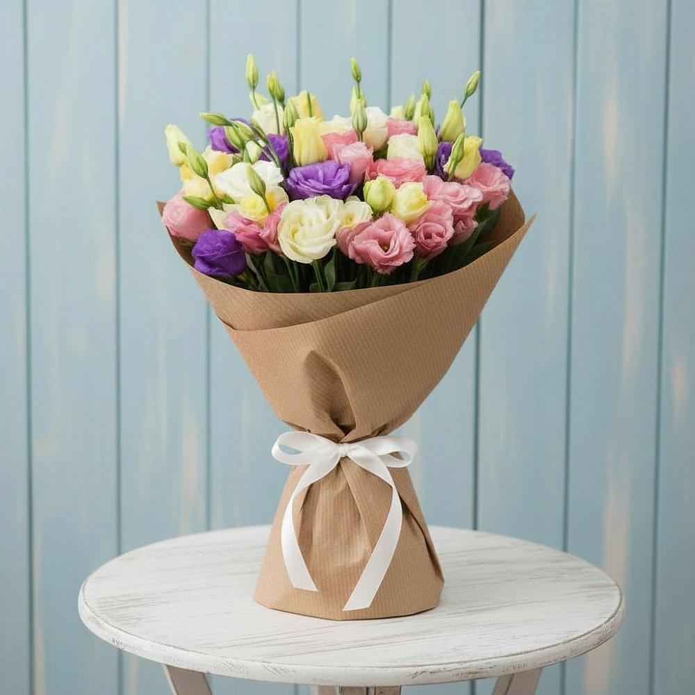 Букет цветов из: Лизиантусы в Георгиевске