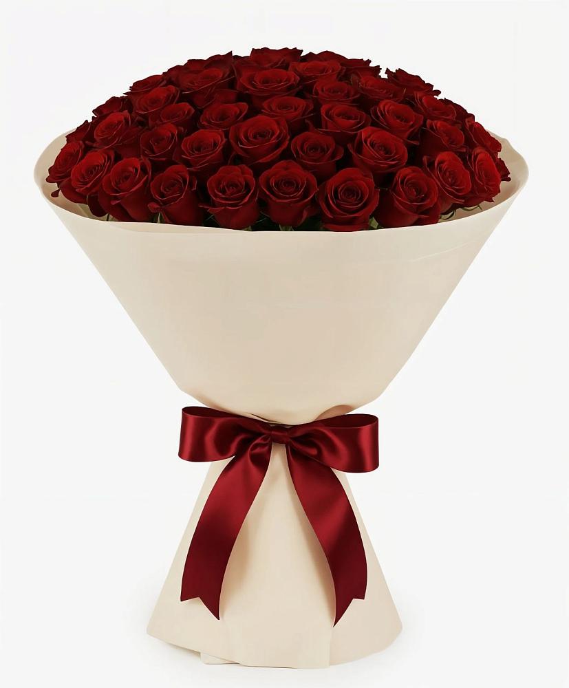 Букет 101 Бордовая роза Блэк Бакарра в Георгиевске