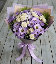 Букет цветов из:  Хризантемы и Розы в Георгиевске